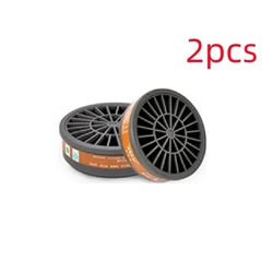 Advanced Protective Mask with Activated Carbon Filter for Smoke and Chemical Safety (2pcs air filter)