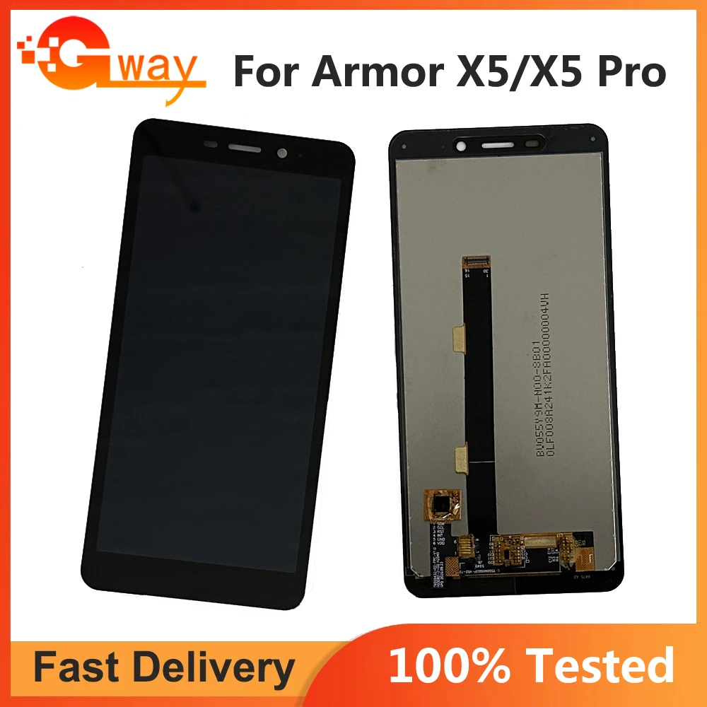 

100% Qulaity Tested For Ulefone Armor X5 Pro LCD Display + Touch Screen LCD 5.5" new For ARMOR X 5 armor x5 lcd sensor