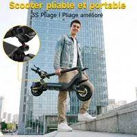 Trottinette Électrique Adulte TODIMART X5S, Double Moteur 490W, Batterie 48V 18.2Ah, Pneus Tout-Terrain, Déverrouillage Intelligent APP 4