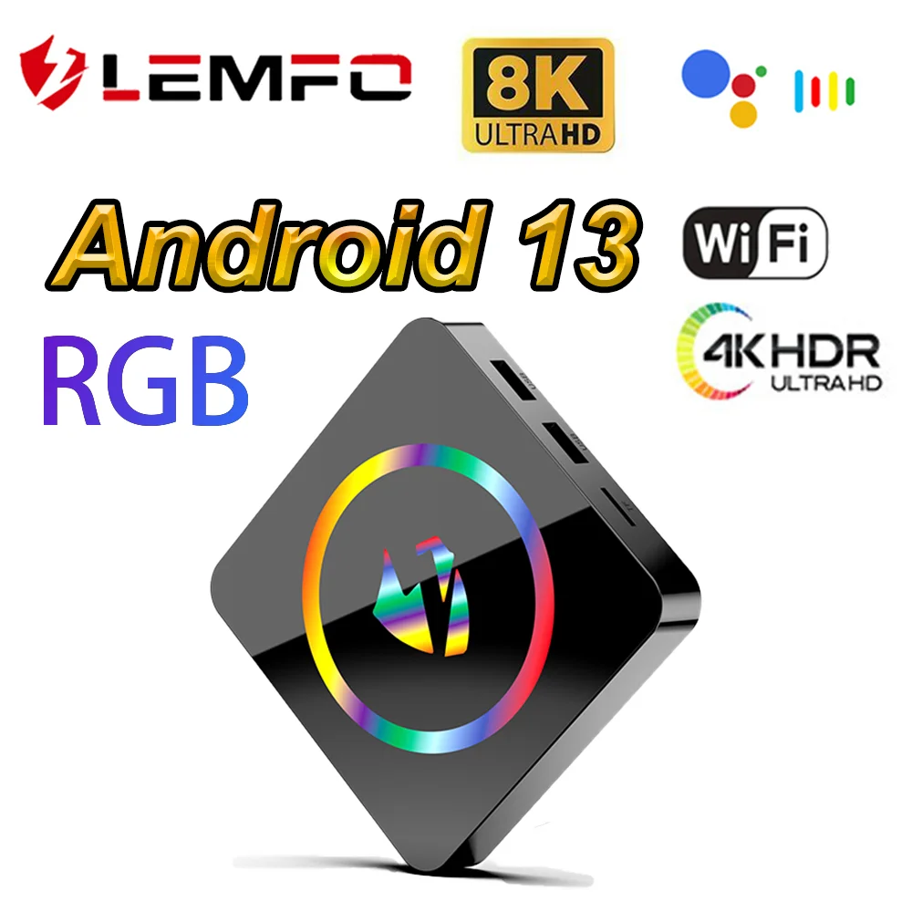 

LEMFO T1 Android 13 TV Box Chipest RK3528 4GB RAM 32GB 64GB ROM 8K 4K 3D HDR WIFI Voice Smart Fast Set Top Box 2023 RGB