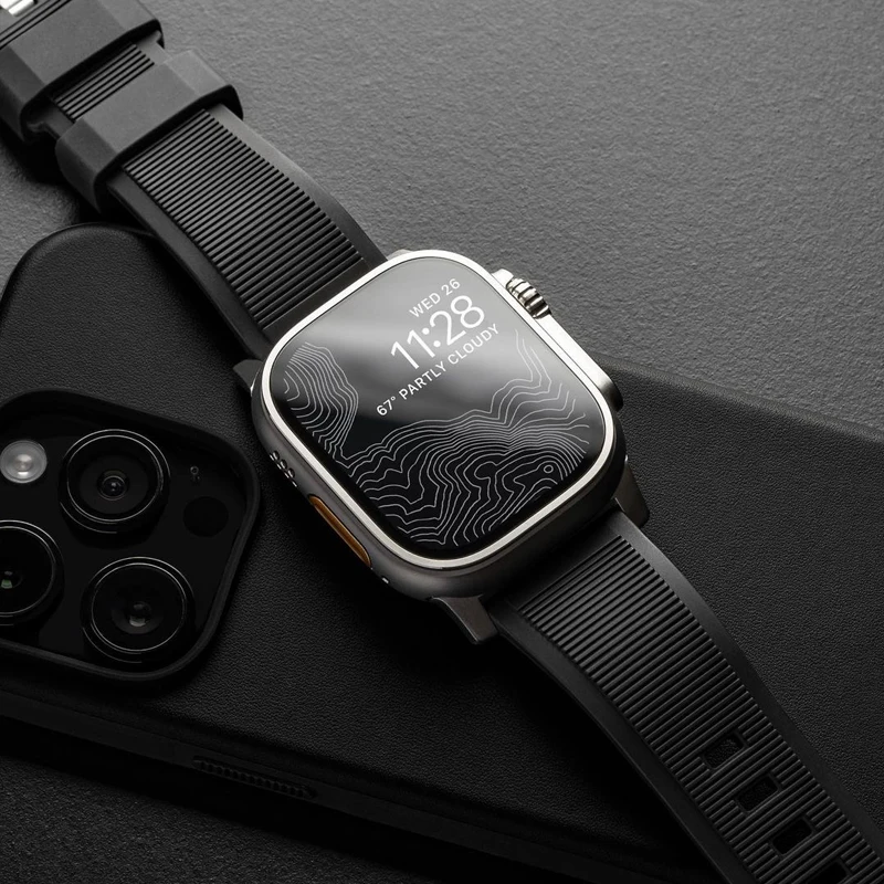 Soft Silicone Band For Apple Watch 49MM 42MM 45MM 41MM Sport Strap