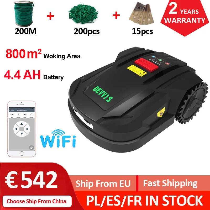 2022Newest7thGenerationDEVVISRobotLawnMowerH750T800SqmUpdated