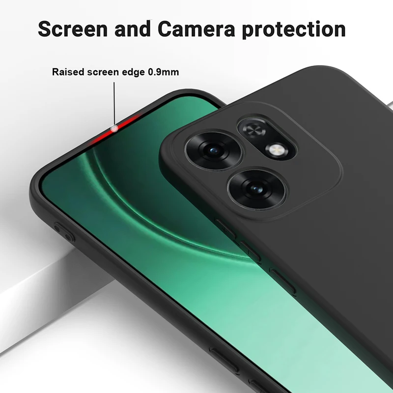 Premium Liquid Silicone Back Cover with Flock Lining and Strap Lanyard