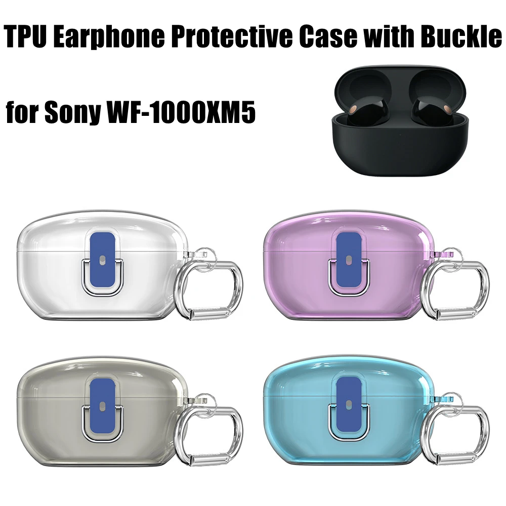 

Прозрачная защита для наушников защита от падения предотвращение столкновений защитный чехол для наушников водонепроницаемый для Sony WF-1000XM5