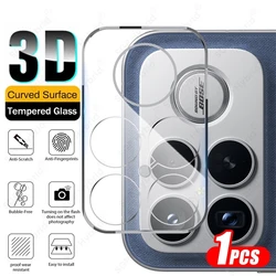 Crystal Clear 3D Curved Tempered Glass Camera Protector with Rear Lens Cover - Poco F8 Ultra (1Piece)
