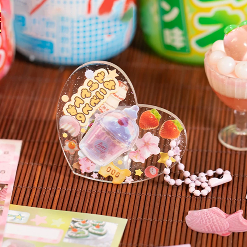 Mr.Paper 2Books 해피 푸드 타임 스티커북, 저널 스크랩북킹을 위한 귀여운 일본 간식 및 디저트 테마 스티커