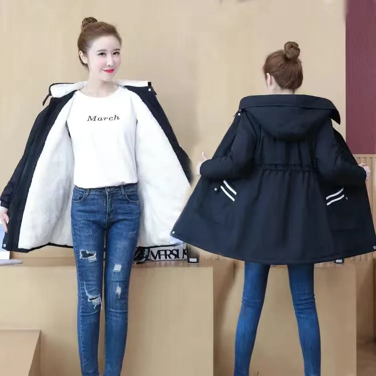 

Женский однобортный тренчкот средней длины, тренчкот в Корейском стиле, модель 3XL на весну и осень, 2022