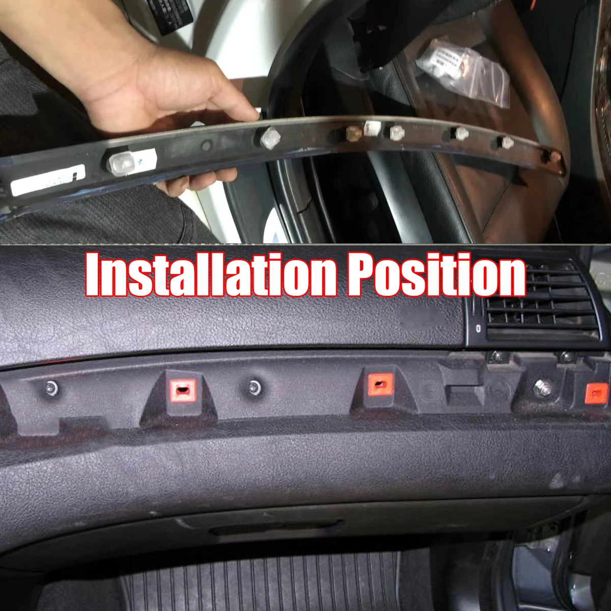 40X Für BMW 3er E46 E90 E91 E92 E93 X5 E53 Auto Tür Innen Dashboard Dash Trim Panel Moulding Clips Auto Retainer Tülle – Detail 5