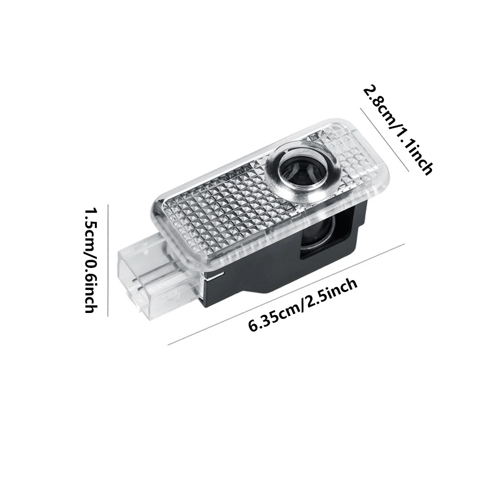 2개 LED 프로젝터 레이저 램프 그림자 조명 자동차 도어 웰컴 라이트 (아우디 A1 A3 A4 A5 A6 A7 A8 Q3 Q5 Q7 S3 S4 S5 S6 S7 RS TT 용)