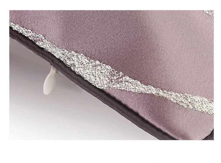 Modern Light Luxury High-grade Satin Jacquard Lumbar PillowCase Sofa Bed Hotel Office Chair Cushion Cover 30x50 45*45 Home Decor