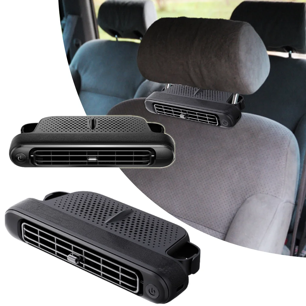 Car Seat Fans Rear Seat Air Circulation Fan Three Adjustable Wind Speeds Portable Fan 5V USB Car Fan for Mini Cars RVs Sedans