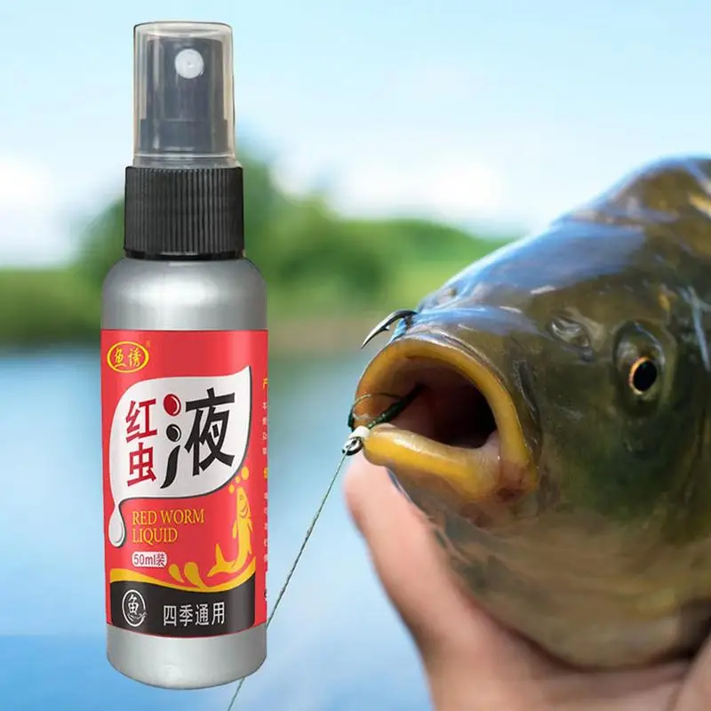 50ml Red Worm Fish Bait Liquid Additive Fishing Bait Scent