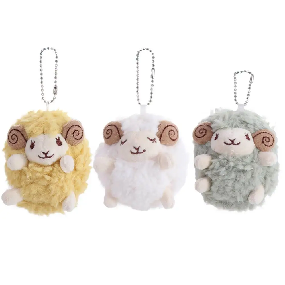 Cartoon Anime Mini Sheep Plush Keychain Lamb Mini Sheep Sheep Plush Pendant Soft Fluffy Soft Lamb Doll Ornament Children Toys