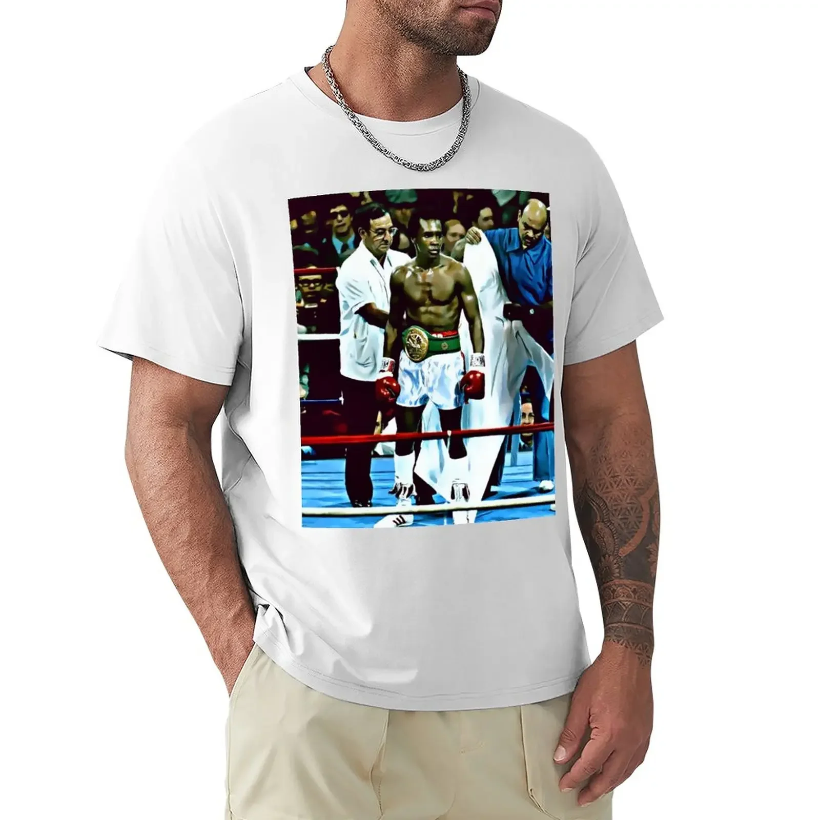 

Sugar Ray Leonard T-Shirt tees t-shirts man Anime t-shirt mens t shirt