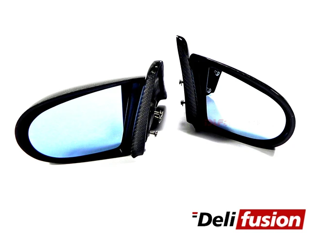 For Hondas Civics EK High Quality Carbon Fiber Window Side Scoop Mirrors JDM Racing Manual Adjustable Rearview Mirror