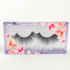 FOXYFOX Wholesale Empty Acrylic Eyelash Box Case Package for 12-25mm Lashes  Customize Logo Purple Square Packaging With tray 2