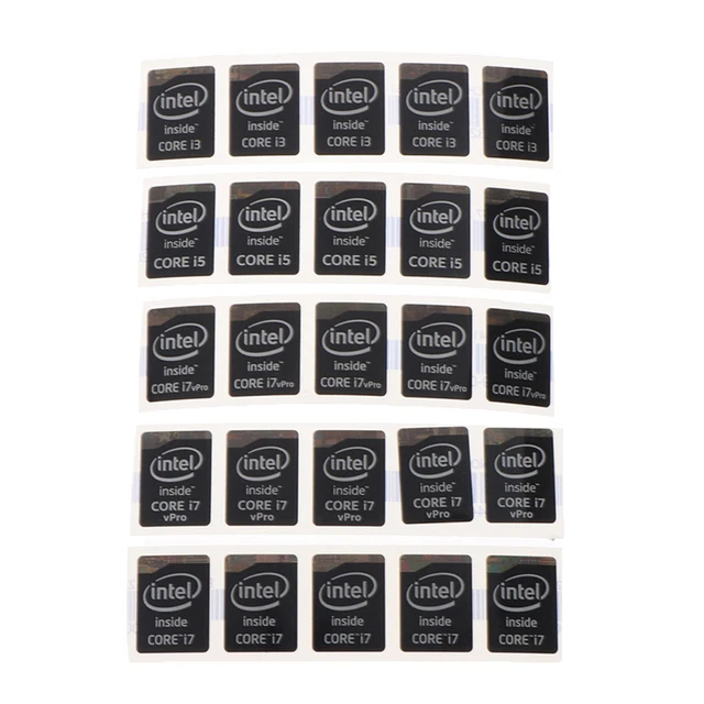 Variety Of Choices Original 4th Generation I3 I5 I7 Celeron Intel Core Sticker Label 5PCS Logo Label Laptop Metal Logo Sticker 3