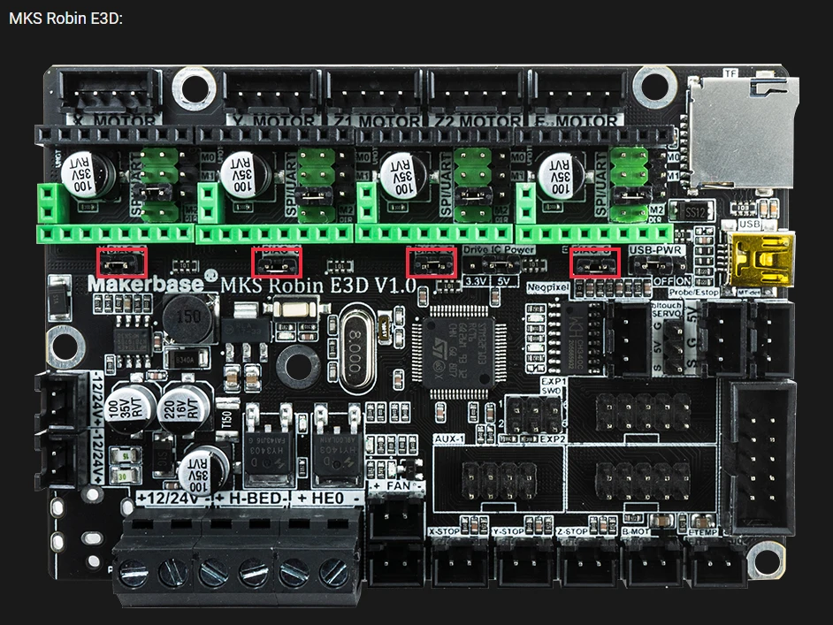 2226, peças para impressora 3d, uart ultra