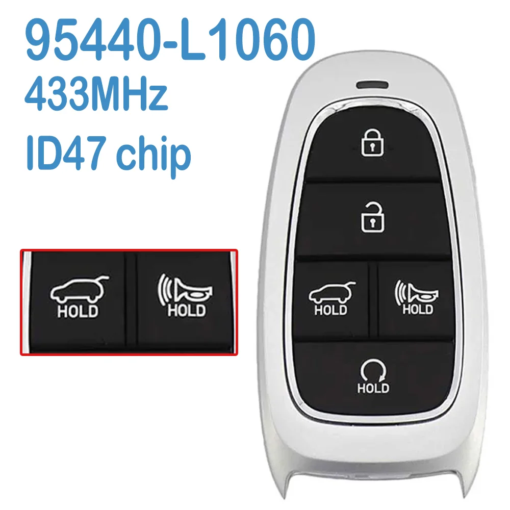 

Смарт-пульт дистанционного управления для Hyundai Sonata 433-2019, 2021 МГц