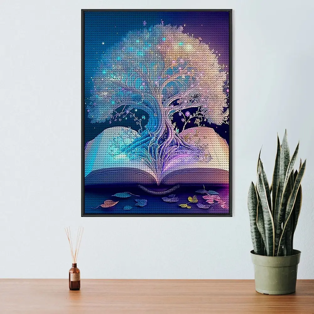 5D Diy Diamond Painting Fantasy Moon Tree Landscape Full Drill Rhinestones Mosaic Embroidery Handmade Products Home Decor Gift diamond painting
