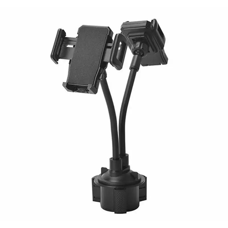 

Держатель для телефона с двумя чашками для автомобиля, Универсальный Регулируемый автомобильный держатель для стакана, крепление для телефона, вращающийся на 360 градусов, штатив с длинной ручкой
