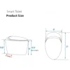 Smart Toilet with Adjusted Heated Seat，Auto Open Auto Flush，Warm Water and Dryer, Night Light, Side Buttons，Smart Toilet 6