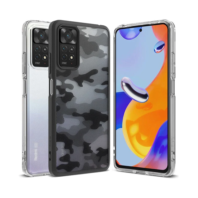 Ringke Fusion-X - Funda compatible con Xiaomi Redmi Note 10, Redmi Note  10S, parte trasera transparente, resistente, a prueba de golpes, TPU