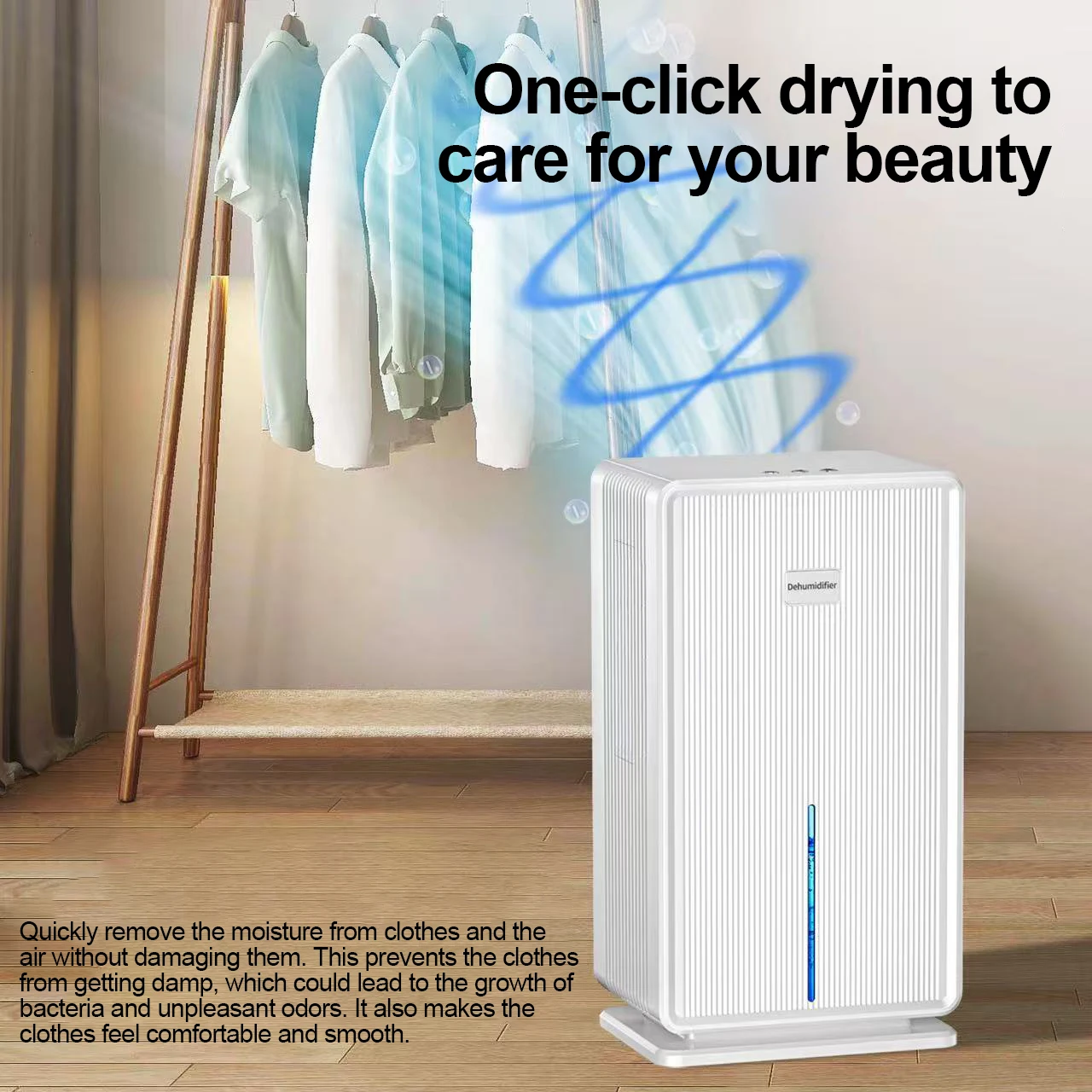 Electric Air Dehumidifier Moisture Absorber For Home Bathroom Basement
