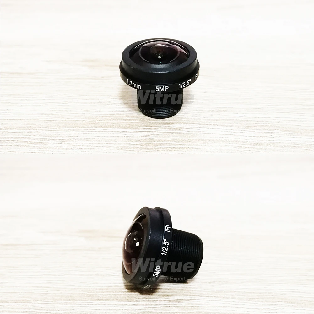 Witrue HD Fish eye CCTV Lens 5MP 1.7MM M12*0.5 Mount 1/2.5 F2.0 180 degree for IP Security CCTV Cameras Camera Lens