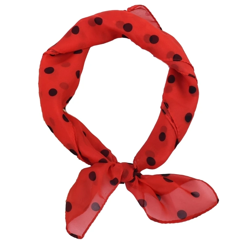 

Lightweight Large Square Scarf Dotted Accessory for Youngsters Dots