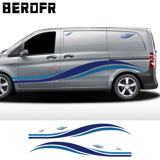 6Pcs/Lot Car Stickers Graphics Camper Van Decals For Peugeot Boxer Citroen Jumper Fiat Ducato Motorhome Tuning Accessories