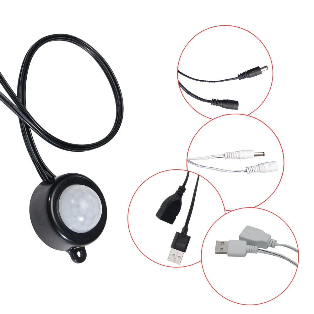 PIR Body Infrared Motion Sensor Switch 2025 DC 5V-24V 5A Photosensitive Detector For Single Color RGB LED Strip