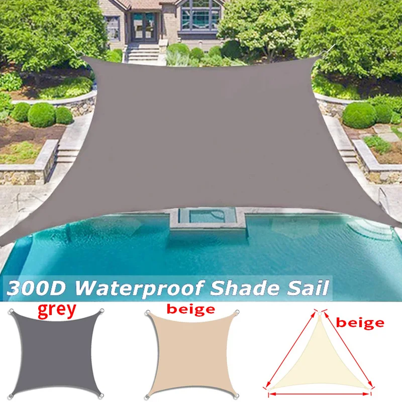 Outdoor Awnings Waterproof Garden Terrace Sun Shade Car Tarpaulin Awning Rectangular Swimming Pool Sun Shade Sun Shade