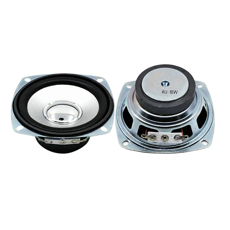 1PC 10PCS Inch 4Ohm 10W Full Range Speakers Square Portable
