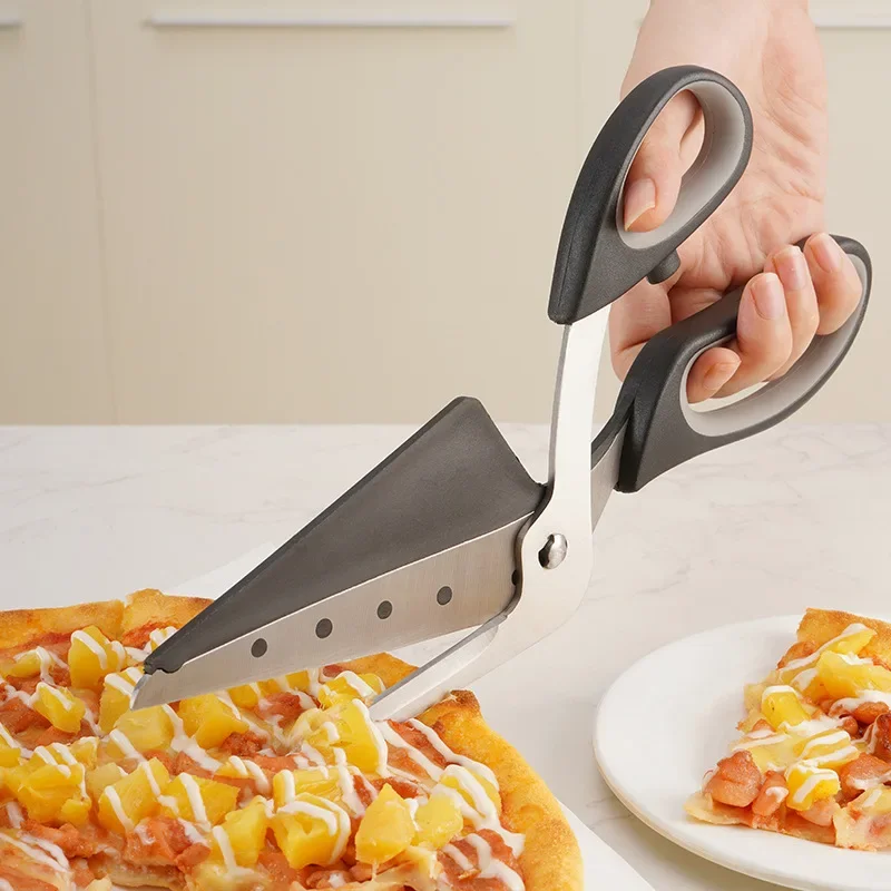 Pizza Scissors Ultra Sharp Detachable Pizza Cutter for Kitchen Tool 27cm Non Slip Handle Shovel