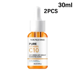 Radiant Glow Vitamin C Facial Serum with Hyaluronic Acid for Brightening and Moisturizing