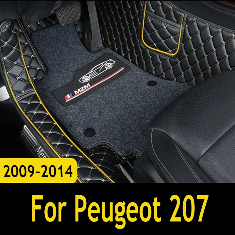Car Floor Mats For Peugeot 207 2014 2013 2012 2011 2010 2009 Interior