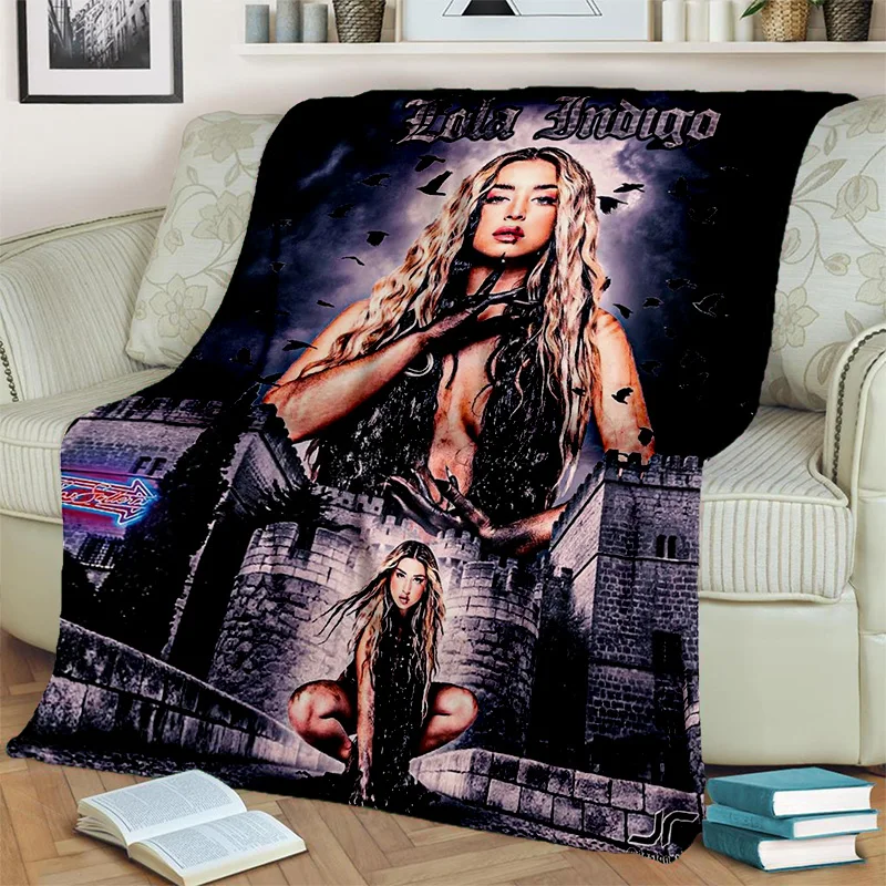 

3D Lola Indigo Spanish Singer Dancer Blanket,Soft Throw Blanket for Home Bedroom Bed Sofa Picnic Travel Office Cover Blanket Kid