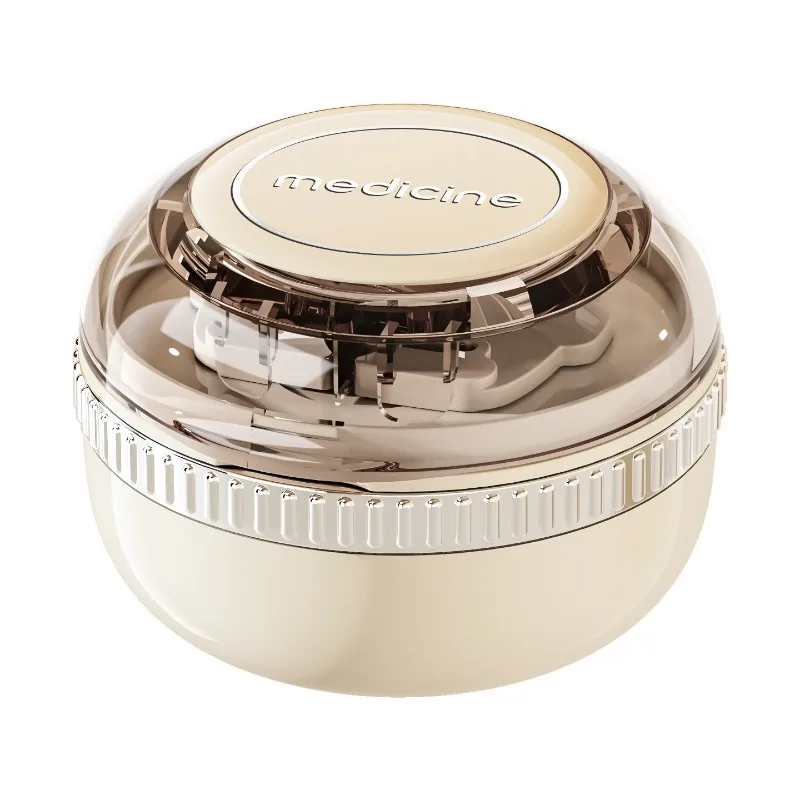 New Portable Quartering Pill Cutter Storage Box Drug Tablet Small Box Medicine Divider Organizer Crusher Pill Cutter