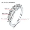 3.6ct 5 Stones D Color VVS1 Moissanite Diamond Rings Women Anniversary Gift S925 Sterling Silver Row Ring Wedding Bridal Jewelry 5