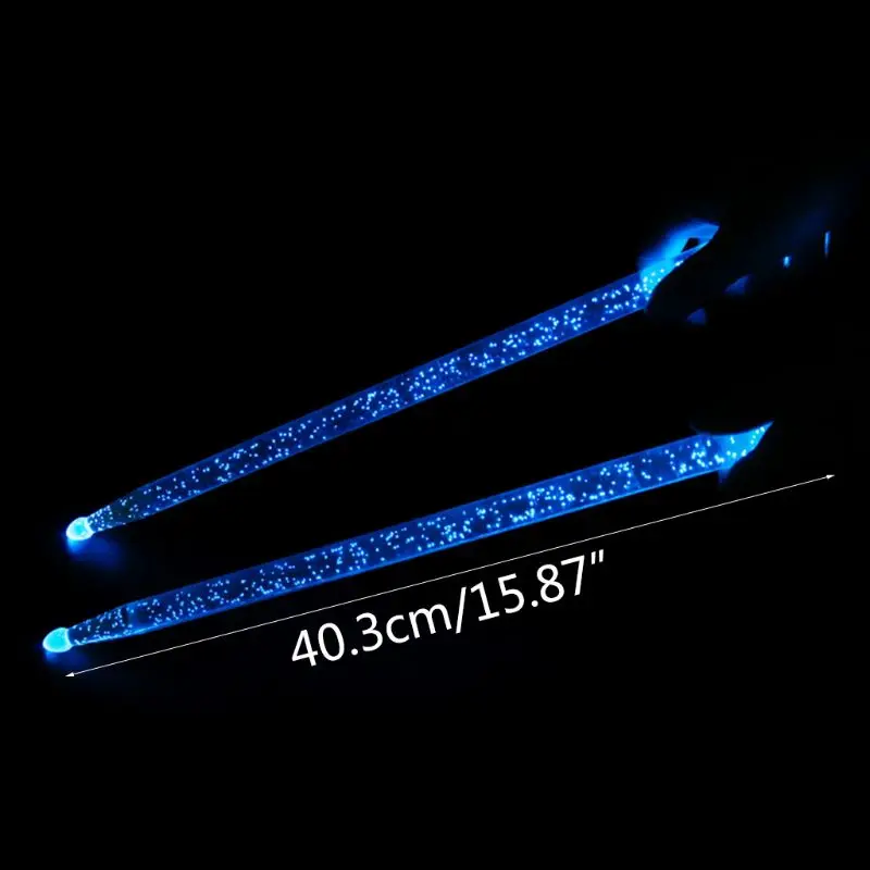 LED Light Up Bubble Acrylic Drumsticks Stage Performance Luminous Drumsticks Kids Adults Glow in Dark