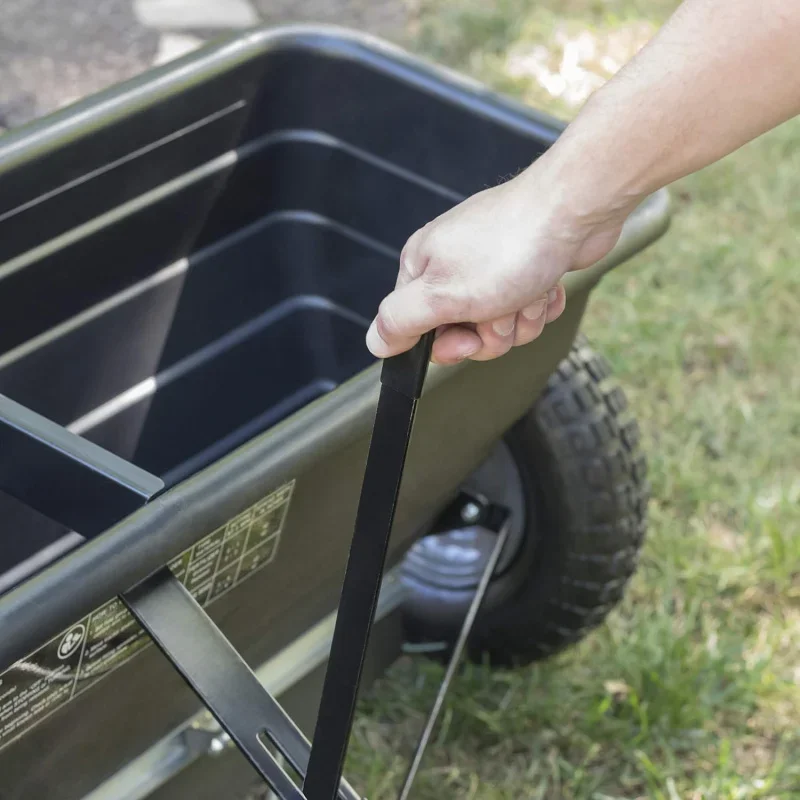 Polypropylene 45-0288 175-Pound Max Tow Behind Drop Spreader Black 42 Inch