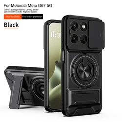 Custodia per telefono con supporto magnetico e protezione della fotocamera in armatura militare