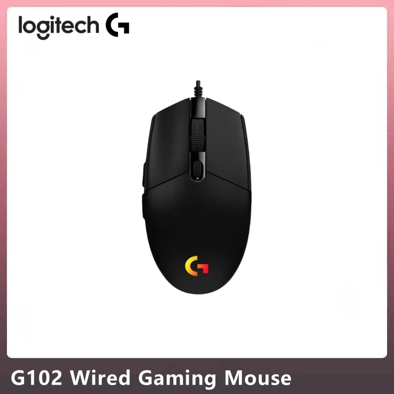 Logitech G102 G203 G304 RGB Gaming-Maus USB-Kabelgebunden 8000DPI Regenbogen-Optik-Effekt für PC Mac Laptop Computer-Peripheriegeräte