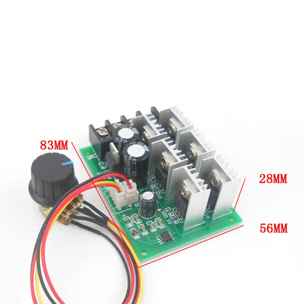 DC 9-55V 40A 2000W PWM DC Motor Speed Regulator High Power Linear Speed Control 9V 12V 24V 36V 48V dc motor speed controller,electric motor speed controller,motor speed controller