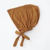 82 couleurs cravate dos sous-embouts mode femmes intérieur Hijab casquette musulmane Bonnet plaine islamique coton Spandex Jersey DEW sous-écharpe