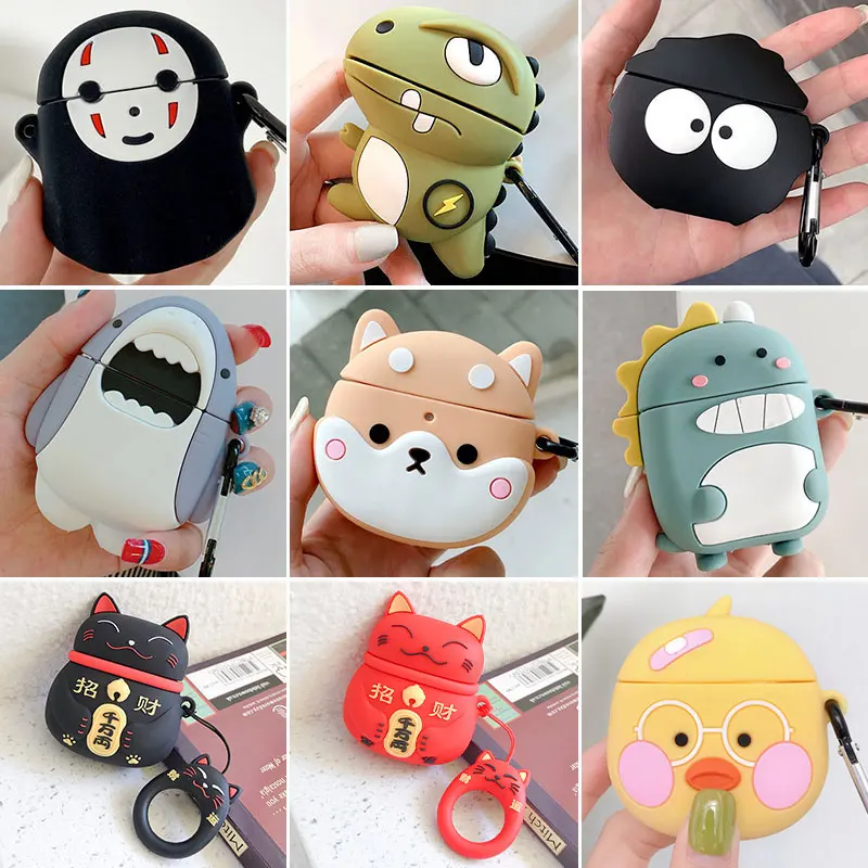 Earphone Case for Xiaomi Redmi Buds 4 pro,3D Cool Cartoon Game Silicone  Wireless Bluetooth Headset Protector Case for redmi Buds 4 pro with Hook