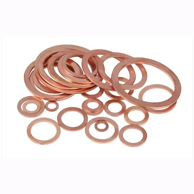 

M10.5 M12 M13 M14 M16 M17 M18 M20 Brass Copper Sealing Boat Crush Washer Flat Gasket Ring Sump Plug Oil Seal Fitting 1.5mm