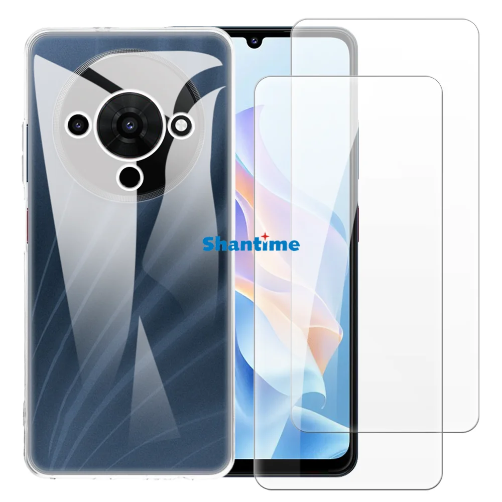 Kit Coque Protection écran Housse Souple Noire écran Protecteur Coque TPU 2x Verre Trempé Pour ZTE Blade A73 4G (6.6) - Protection Complète - Noir Protection écran Téléphone ZTE Blade