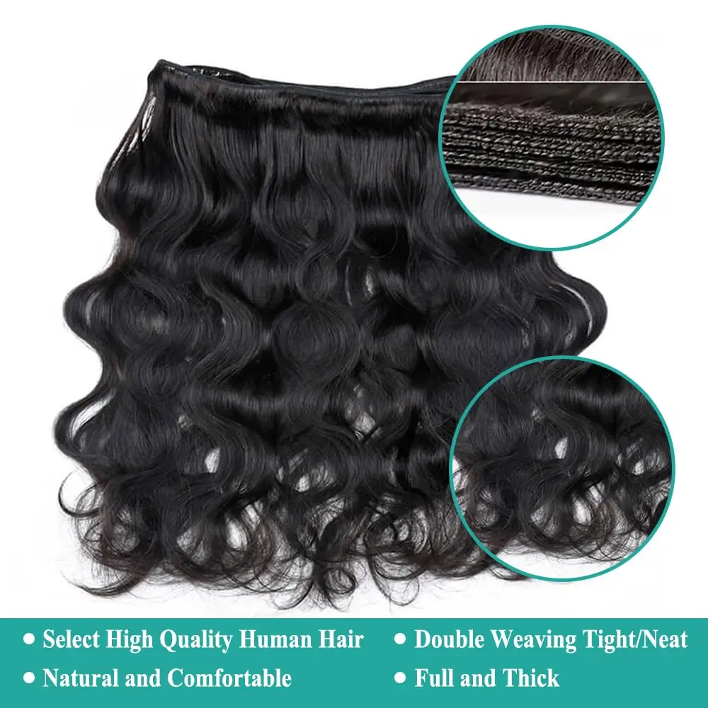 Raw Virgin Unprocessed Body Wave Human Hair Bundles 1-4 Pcs 100% Human Hair Brazilian Body Wave Human Hair Bundles Extensions